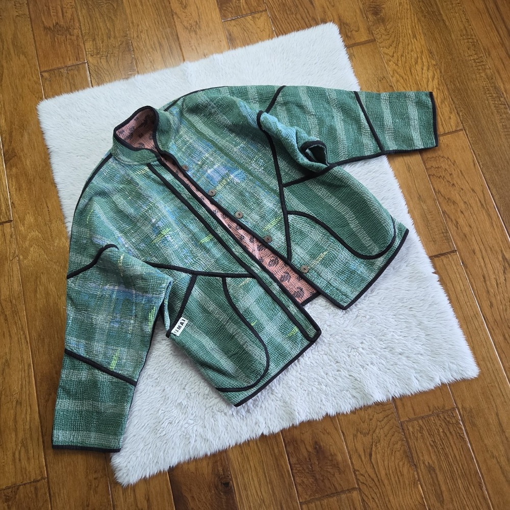 Namai Ladhiya Patchwork Quilted Reversible Jacket Women's OS One Size READ